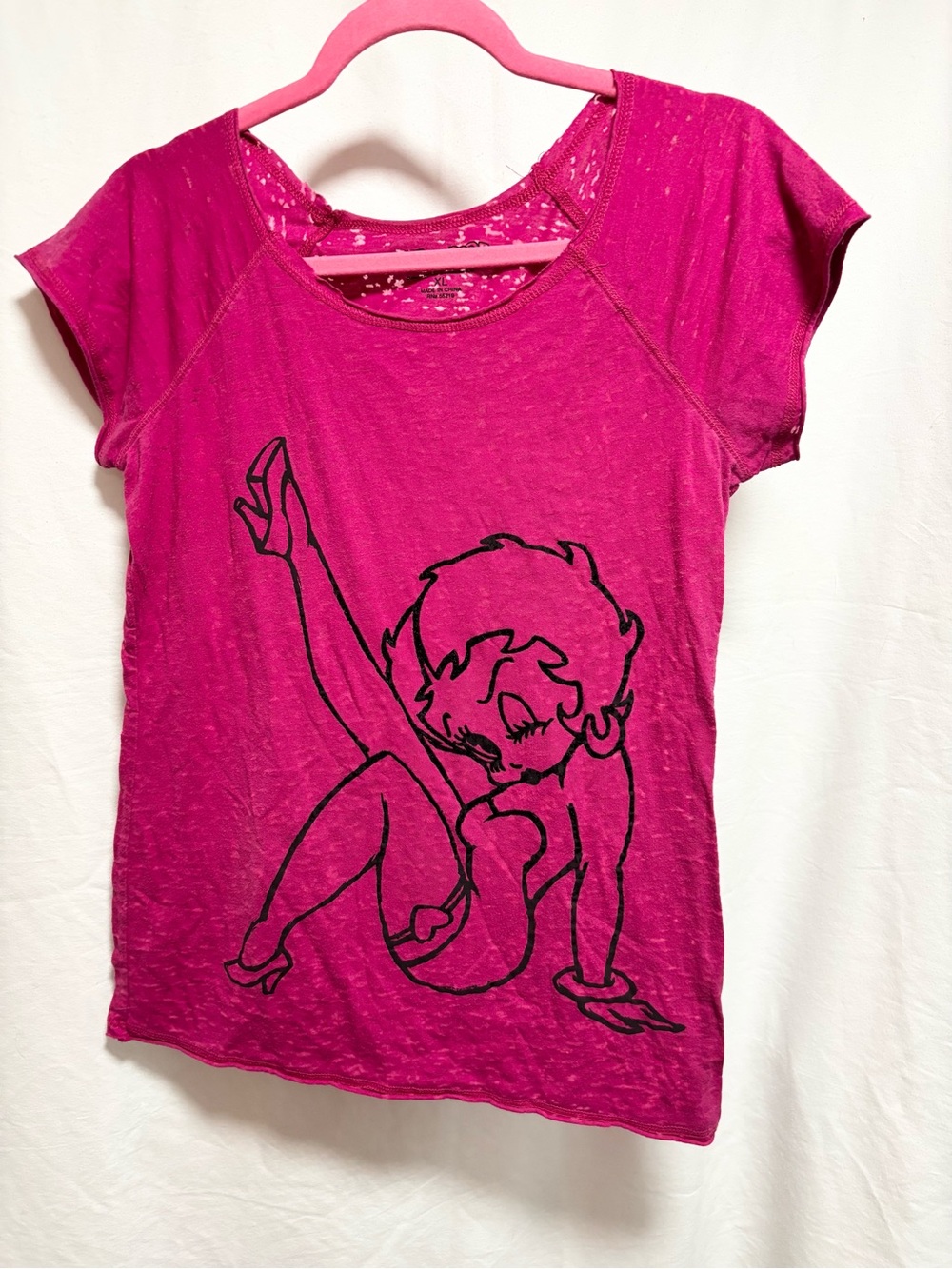 Betty Boop Hot Pink Tie-Dye Tee